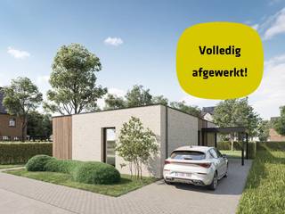Bungalow op lot 24 in deze nieuwe residentieel gelegen verkaveling. Laagbouw woning met grote leefruimte en ingerichte eilandkeuken, open zicht...