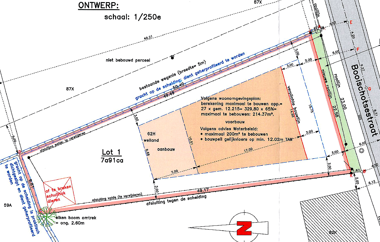 Bouwgrond met straatbr 22,58m - foto 1