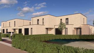 VERKOOP AAN 6% BTW mogelijk onder voorwaarden !Nieuwbouwproject van 5 ruime, moderne woningen met plat dak nabij het Centrum van Mol.Deze woningen...