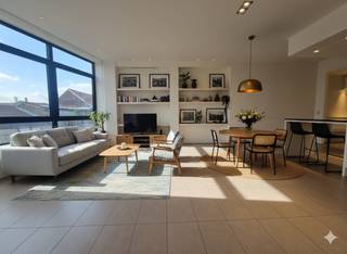 BRUSSEL (CENTRUM) - Kartuizersstraat 15Vlakbij Dansaert en het Sint-Katelijneplein, zeer mooi appartement met 1 slaapkamer met een oppervlakte van...