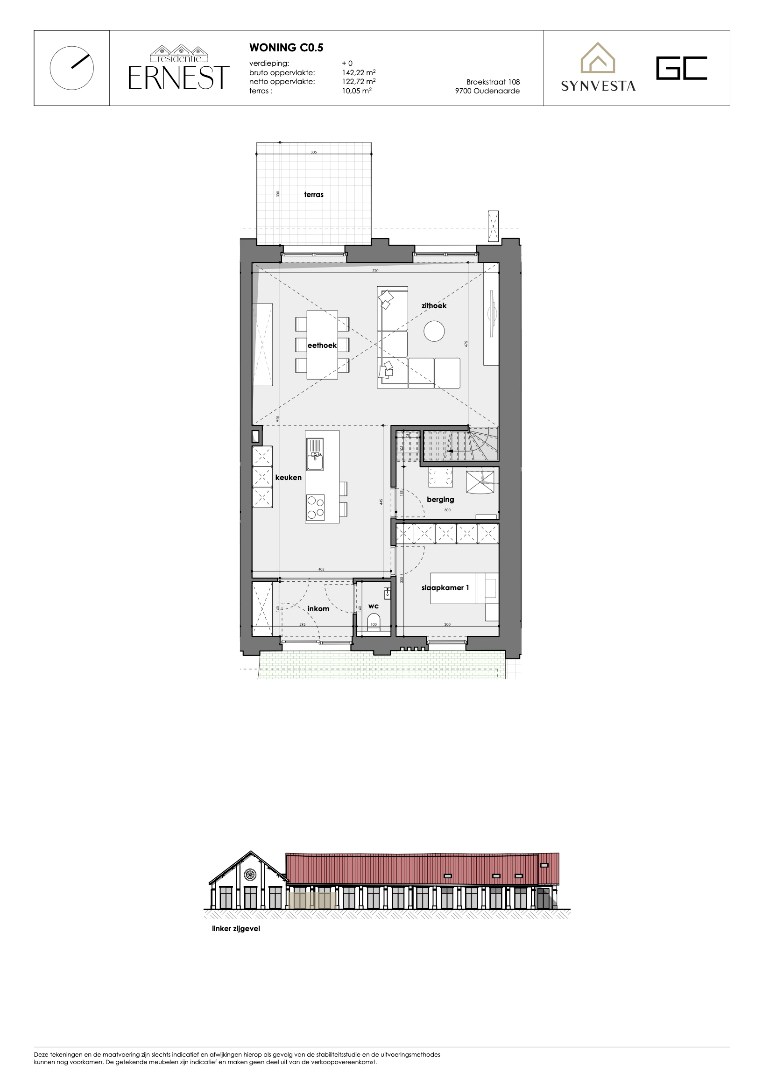 Modern huis met 3 slaapkamers met ruime vide – Nieuwbouwproject Ernest, Oudenaarde - foto 3