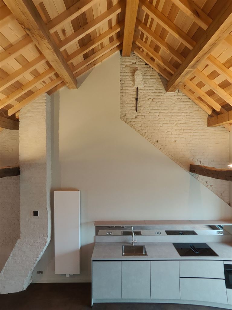 Luxe duplex loft op de tweede verdieping met 2(+1) slaapkamers, ruim terras en optioneel een staanplaats, gelegen in het centrum van Maaseik. - foto 2