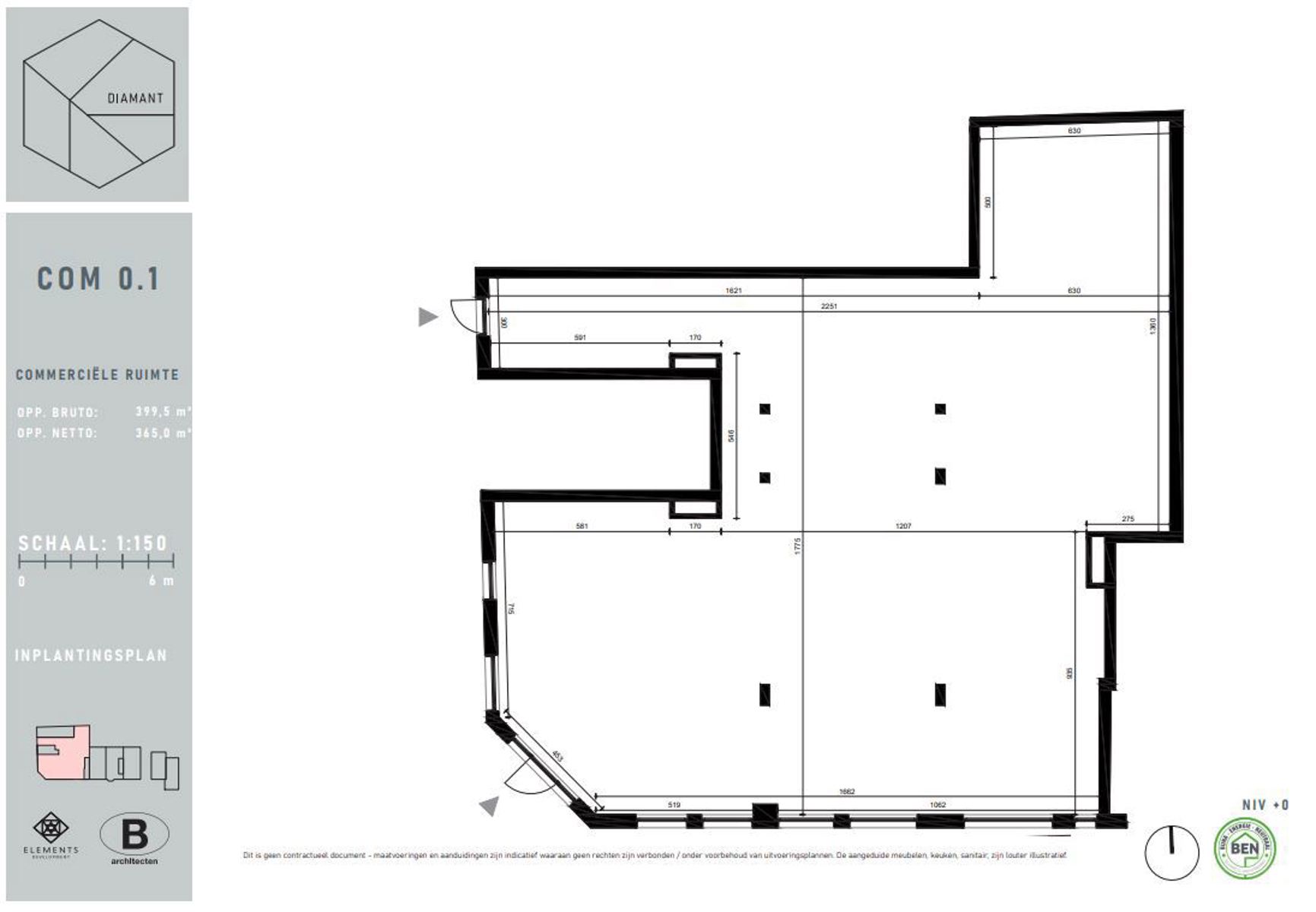 Commerciële ruimte casco. - foto 3