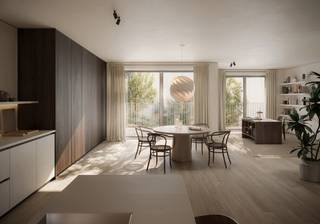 <div>
<div>
<div>
<div>
<p><span>ARENBERG24 - In de historische Arenbergstraat, grenzend aan de bruisende Graanmarkt, verwelkomen we elf exclusieve appartementen, met onder meer een penthouse van </span><span>258 m2 dat zich uitstrekt over de gehele bovenste verdieping.<br /><br />Al de appartementen – met doorzonontwerp – zijn het resultaat van een mooie samenwerking tussen het gerenommeerde Binst Architects en de creatieve hand van interieurarchitect Jim Dierckx. Met een subtiele knipoog naar het rijke verleden van de Arenbergstraat sluit het tijdloos design naadloos aan bij de historische charme van de omgeving. Zowel qua exterieur als interieur wordt elk detail van dit project met zorg ontworpen en verfijnd. De dynamische indeling zorgt ervoor dat u als toekomstige bewoner de configuratie van het appartement kan aanpassen naar eigen wens. Ook bent u vrij in de keuzes van de afwerking van het appartement conform het lastenboek.<br /></span><span>Alle appartementen zijn tevens uitgerust met een ruim terras, dat fungeert als het ideale verlengstuk van de binnenruimte en uitkijkt op de prachtig aangelegde binnentuin</span><span>. </span><span>Deze groene parel, doordacht ontworpen als een echte stadsoase, is rijk aan klimplanten en indrukwekkende meerstammige bomen die schaduw en sereniteit brengen. Hier vind je de perfecte balans tussen </span><span>natuur en stadsleven. Een oase van rust in het hart van de bruisende stad. Verder zorgen duurzame keuzes (individuele warmtepompen, zonnepanelen en doorgedreven isolatie) dat het project Arenberg24 zorgt draagt voor de toekomst. <br /><br /></span><span>Een ondergrondse parkeergarage is, ontegensprekelijk, een enorm voordeel in het centrum van Antwerpen.</span></p>
<p><span> </span></p>
</div>
</div>
</div>
</div>