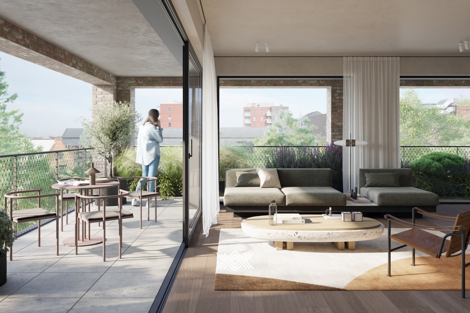 Appartement met 3 kamers en ruim zonneterras op 1ste verdiep - photo 4