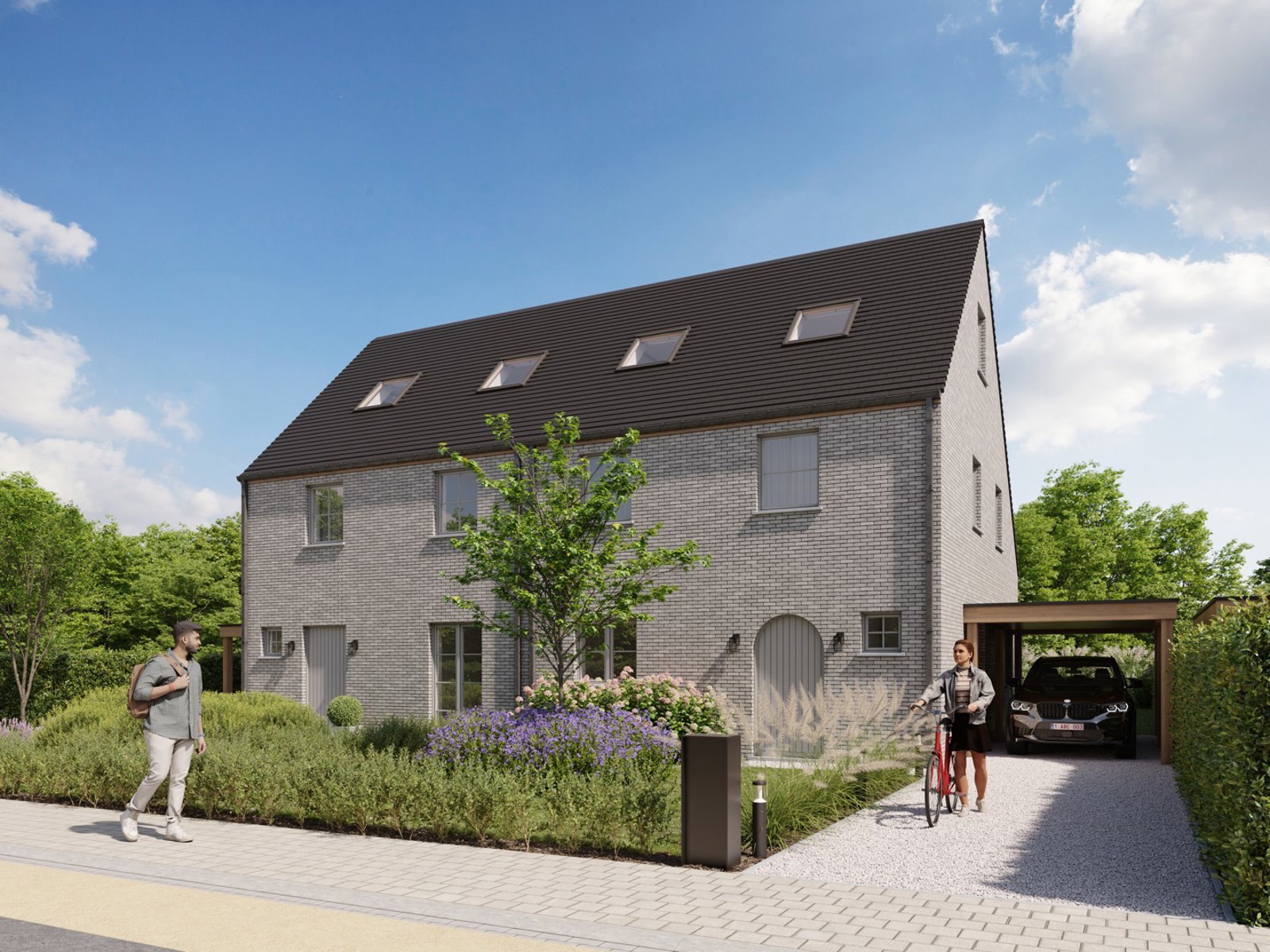 Halfopen nieuwbouwwoning (3 slpk) met carport en tuin - foto 3