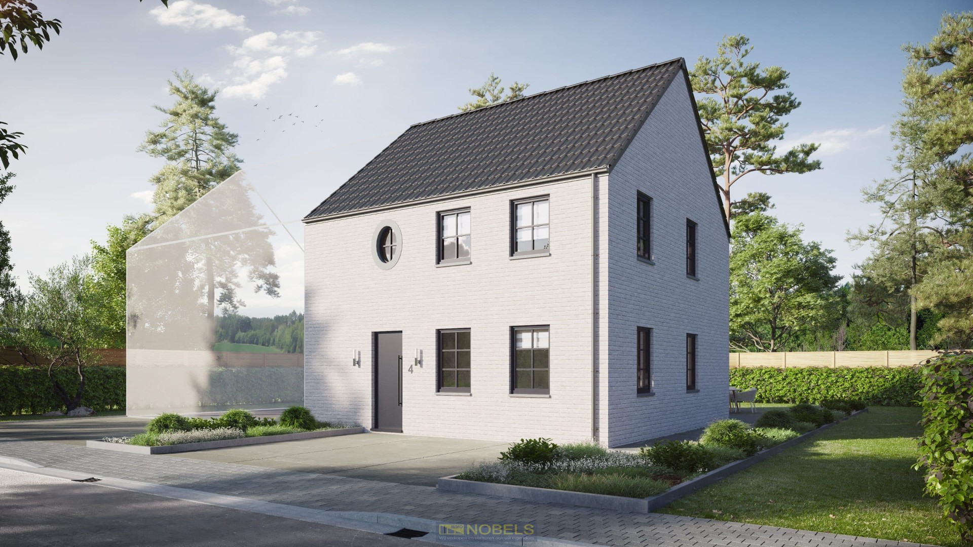 Te koop, nieuw te bouwen woning op een uiterst rustige ligging op de grens van Galmaarden en Geraardsbergen - foto 5