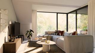 Appartement 4 bevindt zich bovenaan residentie CHE VISTA! en strekt zich uit over verdiepingen +2 en +3. De leefruimte ligt op de tweede verdieping, terwijl de bovenste verdieping volledig is ingericht als slaapgedeelte.<br /><br />Op verdieping +2 bevinden zich de keuken, eetkamer en salon, aangevuld met een berging en toegang tot het zuidgerichte terras van ca. 6,08 m². De ligging bovenaan het gebouw en de architectuur onder het dak geven deze leefruimte een eigen karakter.<br /><br />Via de interne trap bereik je verdieping +3, waar zich twee slaapkamers, de badkamer, een afzonderlijk toilet en de nachthal bevinden. Door de schuine dakvlakken krijgt deze verdieping een gezellige, meer intieme uitstraling.<br /><br />Troeven: 2 slaapkamers, duplex op de bovenste verdiepingen, zuidgericht terras, private parkeerplaats, warmtepomp, vloerverwarming, ventilatiesysteem D, BEN-niveau E30 met mogelijkheid tot E10.<br /><br />Deze nieuwbouweenheid kan onder de wettelijke voorwaarden in aanmerking komen voor aankoop aan het verlaagde btw-tarief van 6% in het kader van afbraak en heropbouw.<br /><br />Lijkt deze woning wel iets voor jou? Plan dan snel een bezoek door te bellen naar 012 23 00 23 of stel je vragen aan dries@immo-leroi.be.