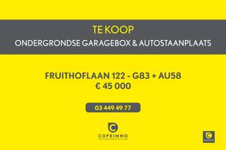 Ruime ondergrondse garagebox, samen met ondergrondse staanplaats, te koop op een zeer centrale en gegeerde locatie in Berchem. Beide units...