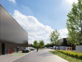 Uitstekend gelegen nieuwbouw KMO-unit van 156 m² te koop in Sint-Lievens-Houtem (Bavegem). De casco KMO-unit is opgebouwd uit een staalconstructie...