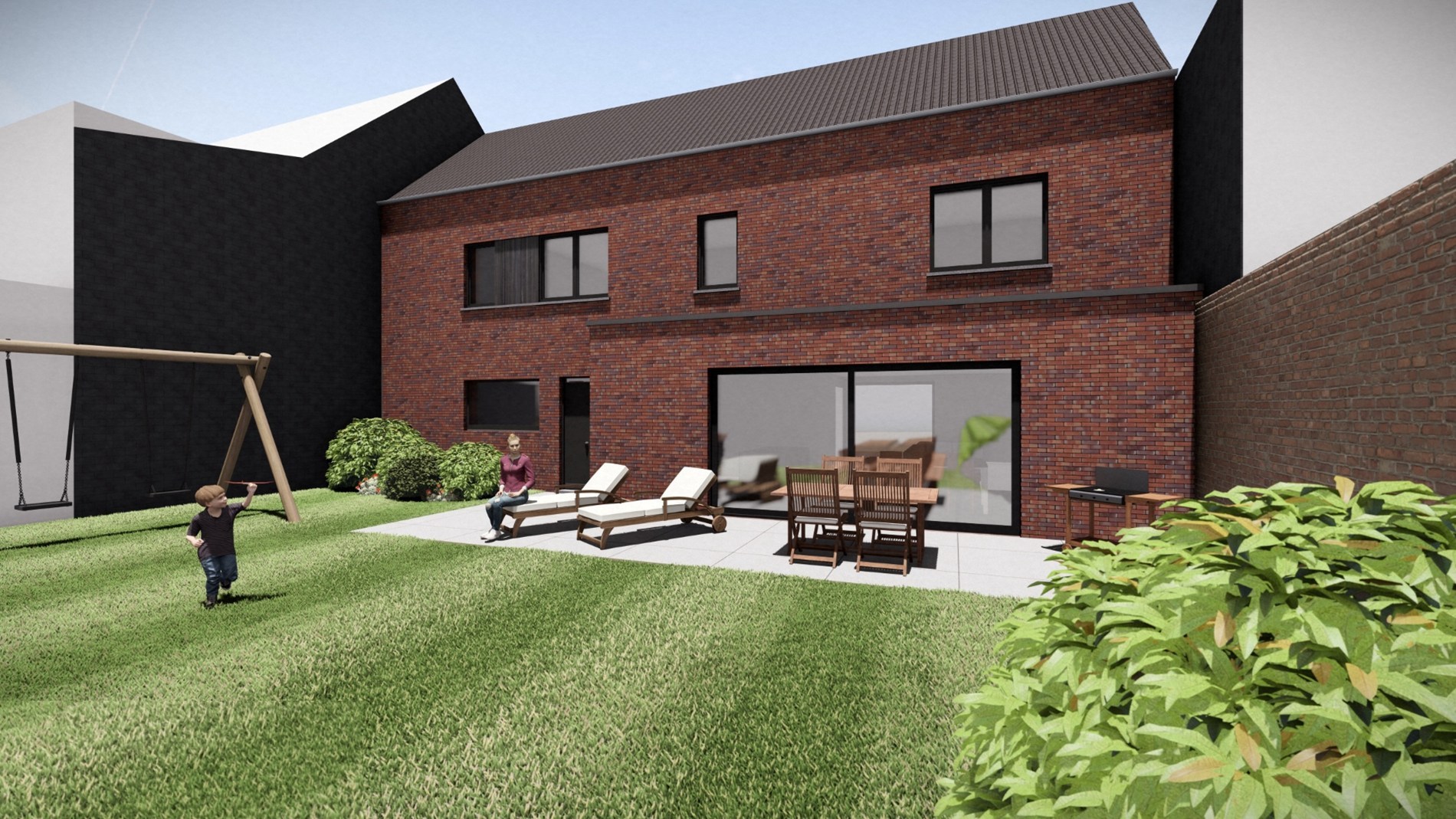 Nieuwbouwwoning met grote garage en tuin - 4 slpks ! - foto 4