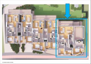 Zeer mooi groot appartement op de 2de verdieping met een ruime leefruimte met open keuken en aansluitende berging, 2 zeer ruime terrassen,...