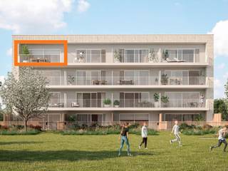 penthouse met 3 slaapkamers. Zonnig terras met optimale zuid-oriëntatie en uitzicht op de groenzone. Ondergrondse parking en ruime individuele fietsenberging aanwezig.<br />📞 014 48 01 62 ✉️ info@matexi.be 💻 matexi.be/geel-laar