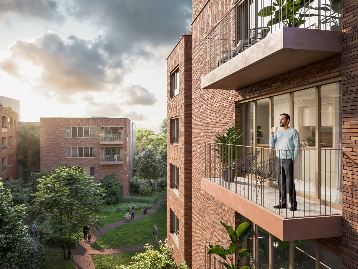 APPARTEMENT met terras, 99,50m², 1 slaapkamer - Res. B'HIVE - foto 5