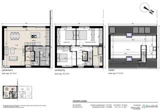 In het rustige en landelijke Hertsberge realiseert Durabrik een nieuwe kleinschalige verkaveling in het verlengde van de Muntestraat. In een eerste fase komen er nu 10 woningen in verkoop. <br /><br />Lot 3 is een halfopen bebouwing in de klassiek-moderne bouwstijl : 2 bouwlagen met hellend dak. <br />GELIJKVLOERS : inkom, wc, ruime living, open keuken met eiland, ruime berging/wasplaats.<br />EERSTE VERDIEPING : 1 grote slpk met dressing, 2 ruime kinderkamers (dubbel bed mogelijk), ingerichte badkamer met inloopdouche, badkamermeubel met dubbele lavabo, apart wc.<br />ZOLDER : toegankelijk via 2de vaste trap. Mogelijkheid tot inrichten van zeer ruime 4de slpk, bureauruimte of hobbyruimte.<br />Mogelijkheid tot het plaatsen van een carport. Gezellige tuin met perfecte oriëntatie !<br />Doodlopend straatje zonder doorgaand verkeer. Vlakbij nieuwe groenzone. <br />Goeie verbinding met de E40.<br /><br />Deze woning wordt volledig afgewerkt aangeboden met ingerichte keuken en badkamer, bevloering en vloerverwarming.<br />Superenergiezuinige woning (E -9) door warmtepomp, doorgedreven isolatiepakket, ventilatiesysteem D en pakket zonnepanelen.<br /><br />Download de brochure via https://durabrik.immo/hertsberge<br />Bij Durabrik ben je zeker van een vaste prijs. Geen budgettaire verrassingen dus tijdens je bouwtraject.<br />Meer info via 09/280.60.60. of mail naar info@durabrik.be<br />Bezoek onze kijkwoning in Roeselare of Aalter voor inspiratie, op afspraak.<br />Prijs excl. btw en kosten.<br /><br />*Beelden en oppervlaktes zijn indicatief.<br /> 