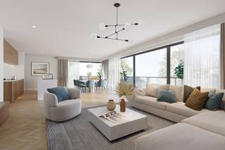 Welkom bij ons nieuwbouwproject “BEAU” te Geraardsbergen( deelgemeente Viane) , waar lichtinval, privacy en een prachtig uitzicht hand in hand gaan. Dit project biedt een unieke kans om te wonen in optimaal comfort, met extra aandacht voor praktische indeling en energiezuinigheid.<br /><br />Het aanbod van dit kleinschalig project (waarvan reeds 18% verkocht) bestaat o.a.appartementen met :<br />• 1 Slaapkamer +bureel/praktijkruimte<br />• 2 Slaapkamers<br />• Dakappartementen met 2 of 3 slaapkamers<br /><br />Gelegen in de rustige deelgemeente Viane, biedt dit project uitstekende verbindingen naar o.a Brussel/ Rijsel: <br />Met de wagen, met de oprit naar de E429 op slechts 8 minuten rijden. <br />Met het openbaar vervoer : op 1,8 km van treinstation met rechtstreekse verbinding naar o.a. Bussel.<br />Vele ontspanning- en recreatiemogelijkheden waaronder <br />- Natuurreservaat “ Rietbeemd” op 3 km, <br />- Muur van Geraardbergen op 4,2 km <br />- Bosberg te Galmaarden met aansluitend recreatiedomein de “Gavers “<br /><br />U geniet van een hoog wooncomfort dankzij:<br />• Akoestische en Thermische Isolatie, Automatische Zonnewering, Herbruik van Regenwater, Individuele Warmtepomp met Zonnepanelen, Vloerverwarming, Voldoende Opbergruimte, Ruime Terrassen…. <br /><br />De indeling en afwerking kunnen nog volgens uw wensen worden aangepast, zodat u uw droom(t)huis kunt creëren.<br />Mis deze kans niet om te wonen in een prachtig nieuwbouwproject in Viane, Geraardsbergen. Voor bijkomende info: Bel 0475/ 36 12 52 ( Pieter Cardoen) of via pieter@cornelis-partners.be<br /><br />Vermelde prijs is exclusief registratierechten en BTW