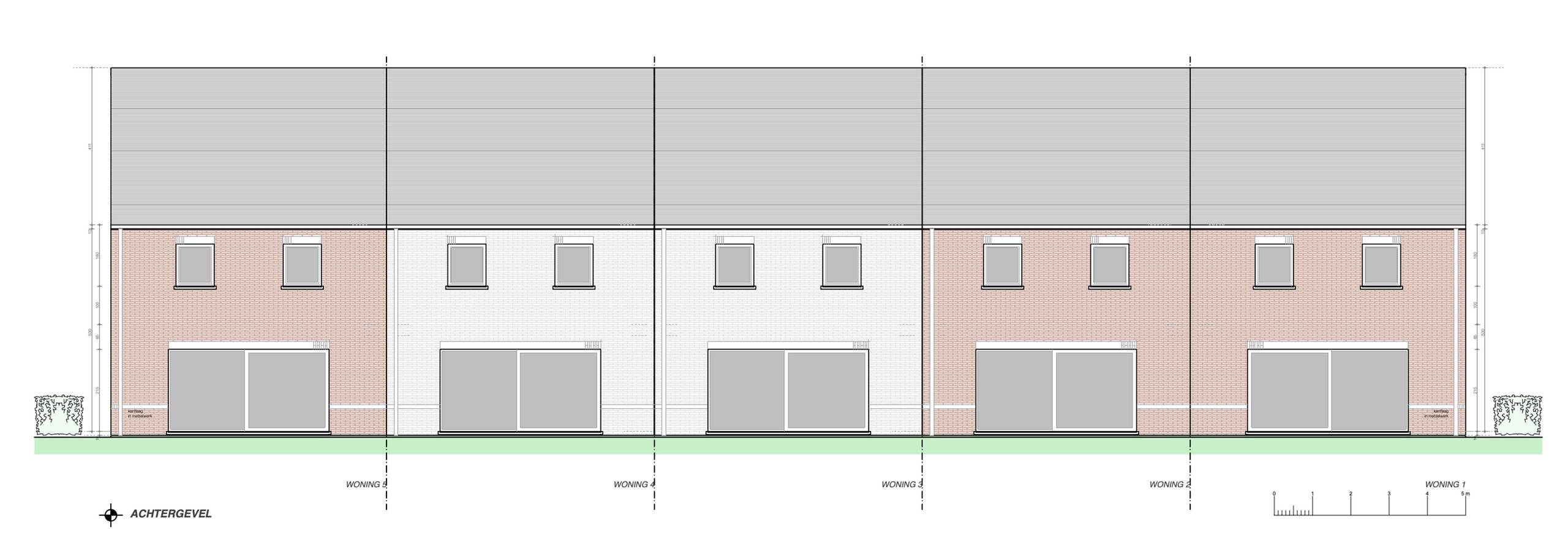 5 energiezuininge nieuwbouwwoningen met tuin. - foto 2