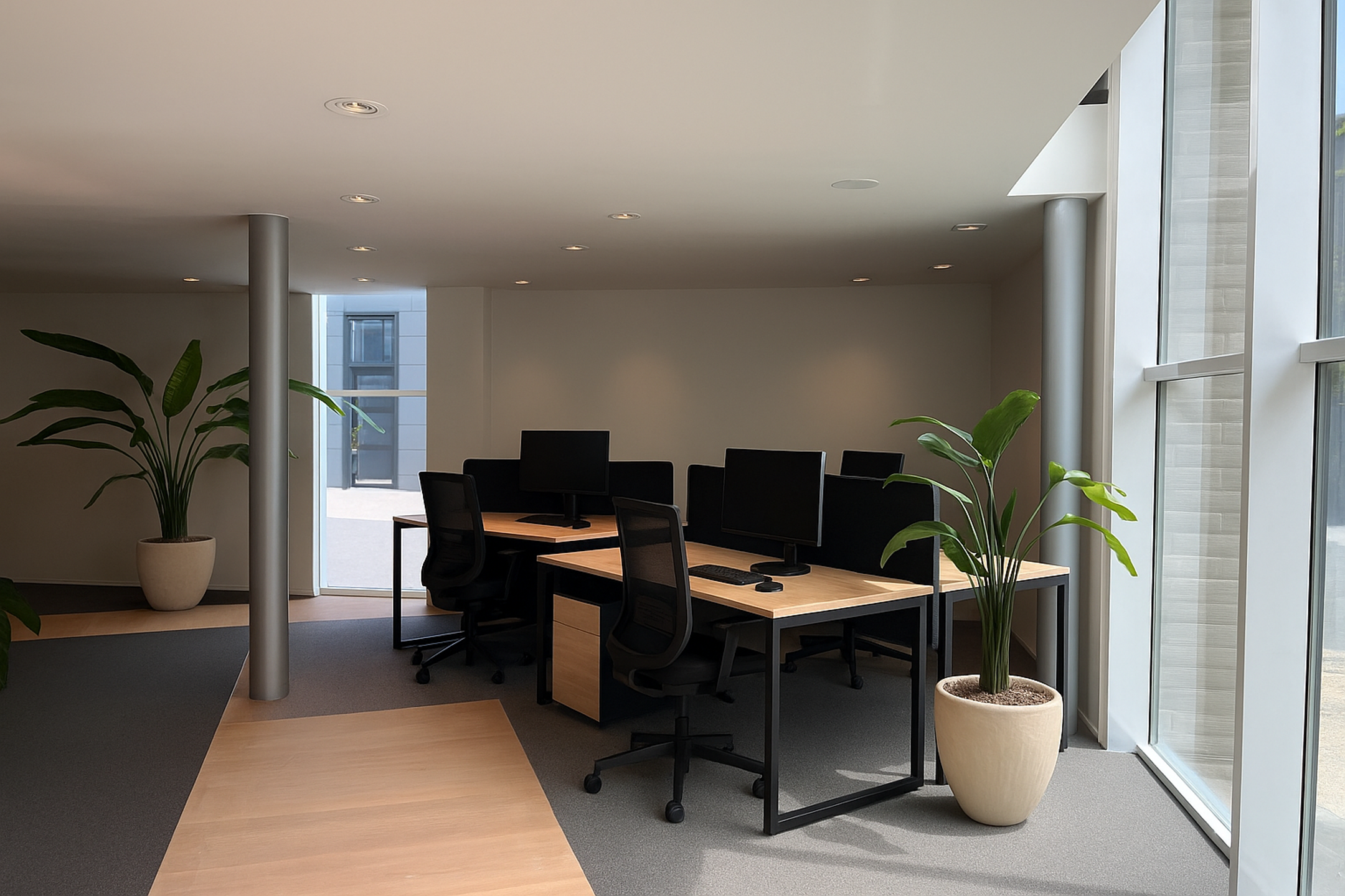  TE HUUR Genk - showroom met kantoren - foto 5