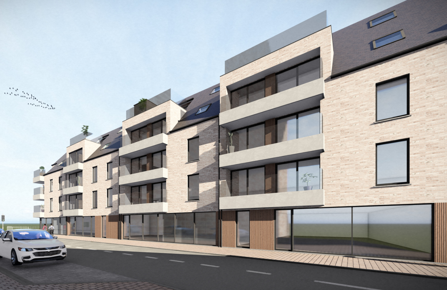 VEURNE: Nieuwbouwresidentie THE BRIDGE op enkele stappen van het bruisende centrum van Veurne, 17 appartementen met 2 of 3 slpks, op topligging! - photo 3