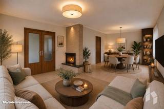Gelijkvloerse woning (128m²) met 3 slaapkamers, garage en veranda op perceel van 817 m².<br />Deze levensloopbestendige woning is landelijk gelegen in een rustige straat, doch vlakbij de invalswegen.<br />Ze heeft een zeer grote veranda die uitgeeft op de tuin met zicht op weiland achteraan.<br />Een extra troef van deze woning is dat er géén renovatieplicht is. Er is Cv op gas en het dak werd eerder vernieuwd en geïsoleerd.<br /><br />INDELING:<br />Inkomhal, leefruimte in L-vorm met haard, keuken, veranda, berging, nachthal, drie slaapkamers, badkamer en ruime garage met wasplaats.<br />De geïsoleerde bergzolder is bereikbaar met vlizo-trap.<br /><br />Uw bezoek meer dan waard!