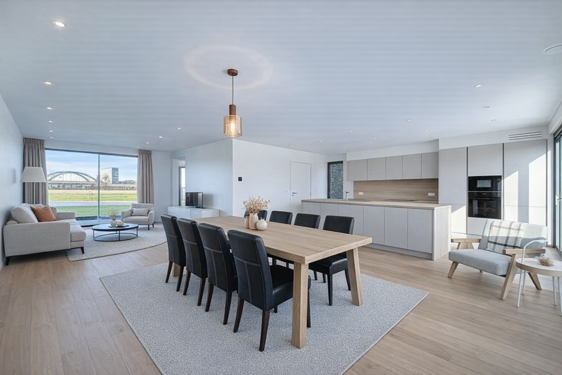 Nieuwbouwwoning op 550m² met 3 slaapkamers en bureel - foto 4