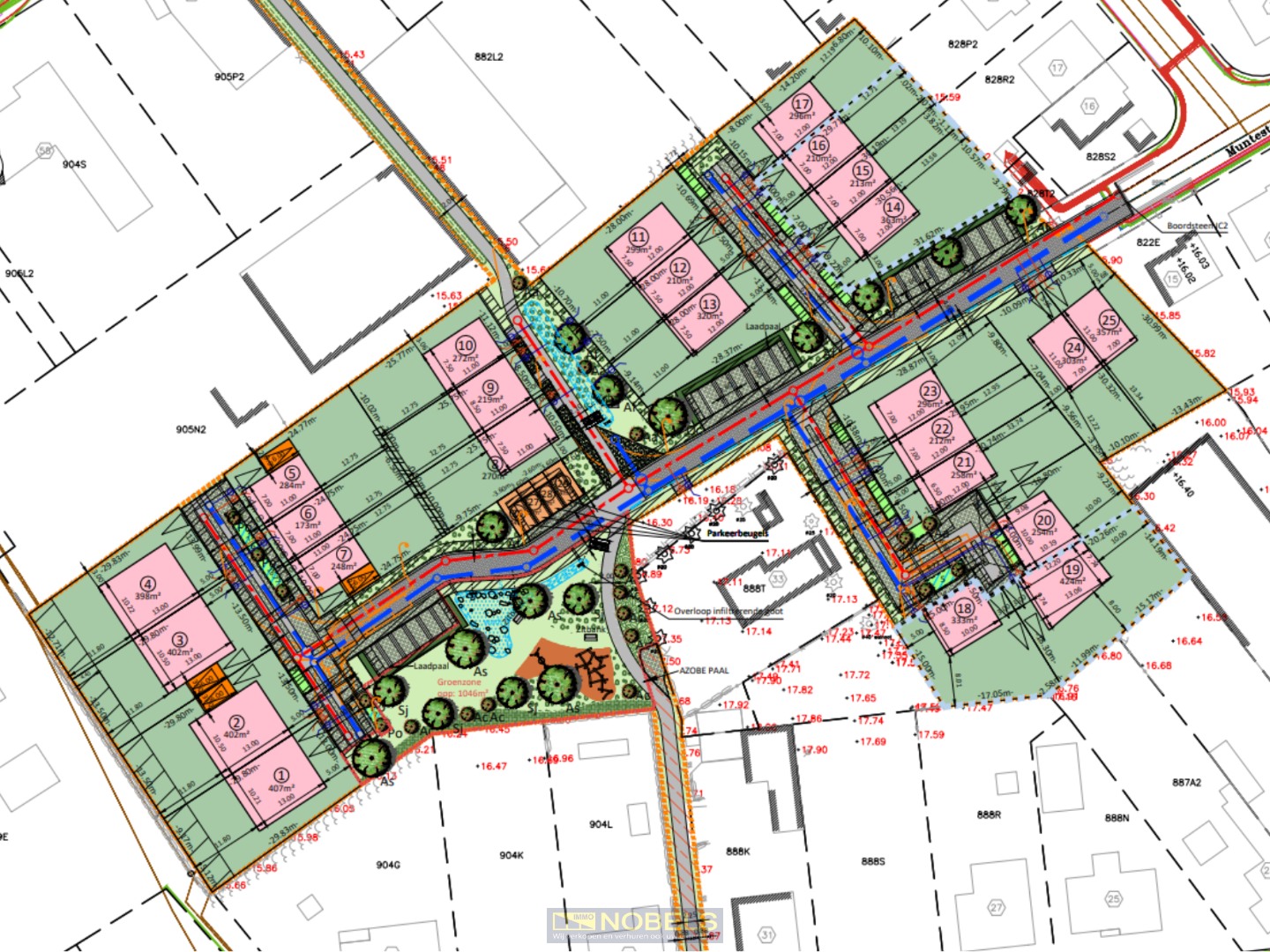 Te koop, Bouwgrond voor halfopen bebouwing op rustige ligging te Oostkamp! - foto 2