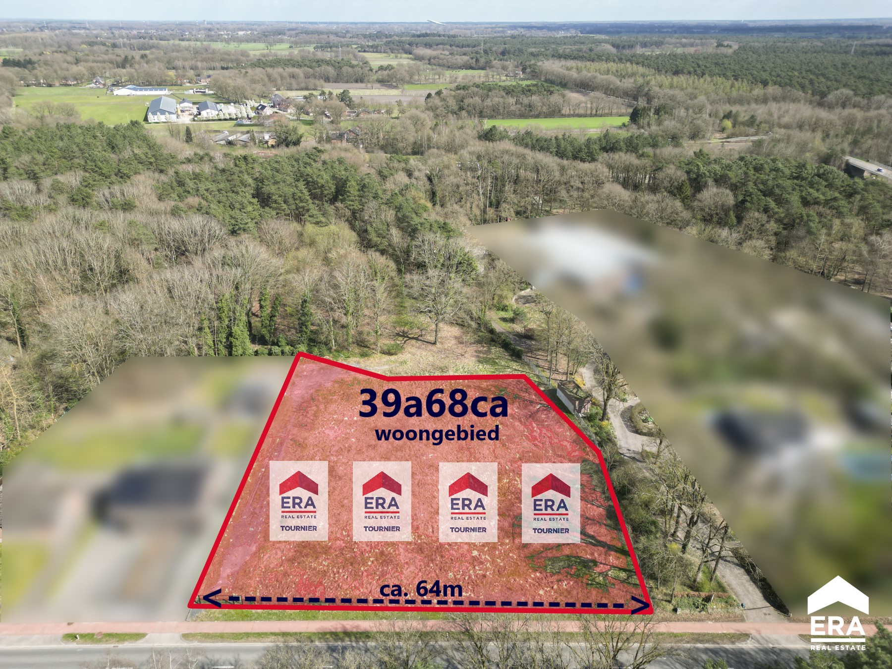 Unieke bouwgrond van 39a 68ca met zicht op bosgebied - foto 1