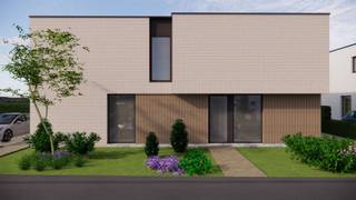 <p><span>Groenkloosterstraat 59 - Woning 6</span></p><p><span> </span></p><p><span>Deze woning in moderne stijl wordt gebouwd op een perceel van 5 are 63 en heeft een bewoonbare oppervlakte van 164 m².</span></p><p><span> </span></p><p><span>Op het gelijkvloers bevinden zich de inkomhal met gastentoilet, een open keuken met ruime berging en de leefruimte.</span></p><p><span>Er is een ruim terras met gericht naar het zuiden.</span></p><p><span>De eerste verdieping beschikt over een 2e toilet, berging, 4 slaapkamers en een badkamer.</span></p><p><span> </span></p><p><span>Wij voorzien de volledige woning van vloerverwarming met warmtepomp. Ventilatie D-systeem. E-peil E30.</span></p><p><span> </span></p><p><span>Aankoopmogelijkheden:</span></p><p><span>- SLEUTEL OP DE DEUR: De afwerking van de vloeren, keuken, badkamer en binnendeuren kan volledig naar eigen smaak gekozen worden volgens ons lastenboek.</span></p><p><span>- CASCO +: De woning zal afgewerkt worden tot aan de pleisterwerken en de chape, exclusief afwerking van vloeren en trapbekleding, keuken en toestellen, sanitaire toestellen, binnendeuren. </span></p><p><span> </span></p><p><span>(**) terras- en tuinafwerking zijn niet inbegrepen.</span></p>