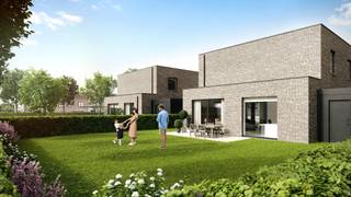 Moderne nieuwbouwwoning in The Oak, Affligem<br /><br />Bent u op zoek naar een moderne nieuwbouwwoning in een rustige buurt, maar toch dicht bij alle voorzieningen en openbaar vervoer? Deze woning op de site van The Oak in Affligem biedt u de ideale mix van comfort en locatie.<br /><br />De woning wordt volledig afgewerkt en kan naar eigen smaak worden ingericht. Op het gelijkvloers vindt u een inkomhal, een bureel, een toilet, een ruime woonkamer, een open volledig ingerichte keuken en een grote berging/wasplaats. Aangename tuin met terras.<br /><br />Op de eerste verdieping zijn er drie slaapkamers, een badkamer, een aparte douchekamer, een tweede toilet en extra bergruimte. Daarnaast is er de mogelijkheid om een carport te plaatsen met een achtergelegen fietsenberging.<br /><br />Kortom, een ideale woning voor wie op zoek is naar een modern en comfortabel huis in Affligem!<br /><br />Verkoop onder btw-stelsel