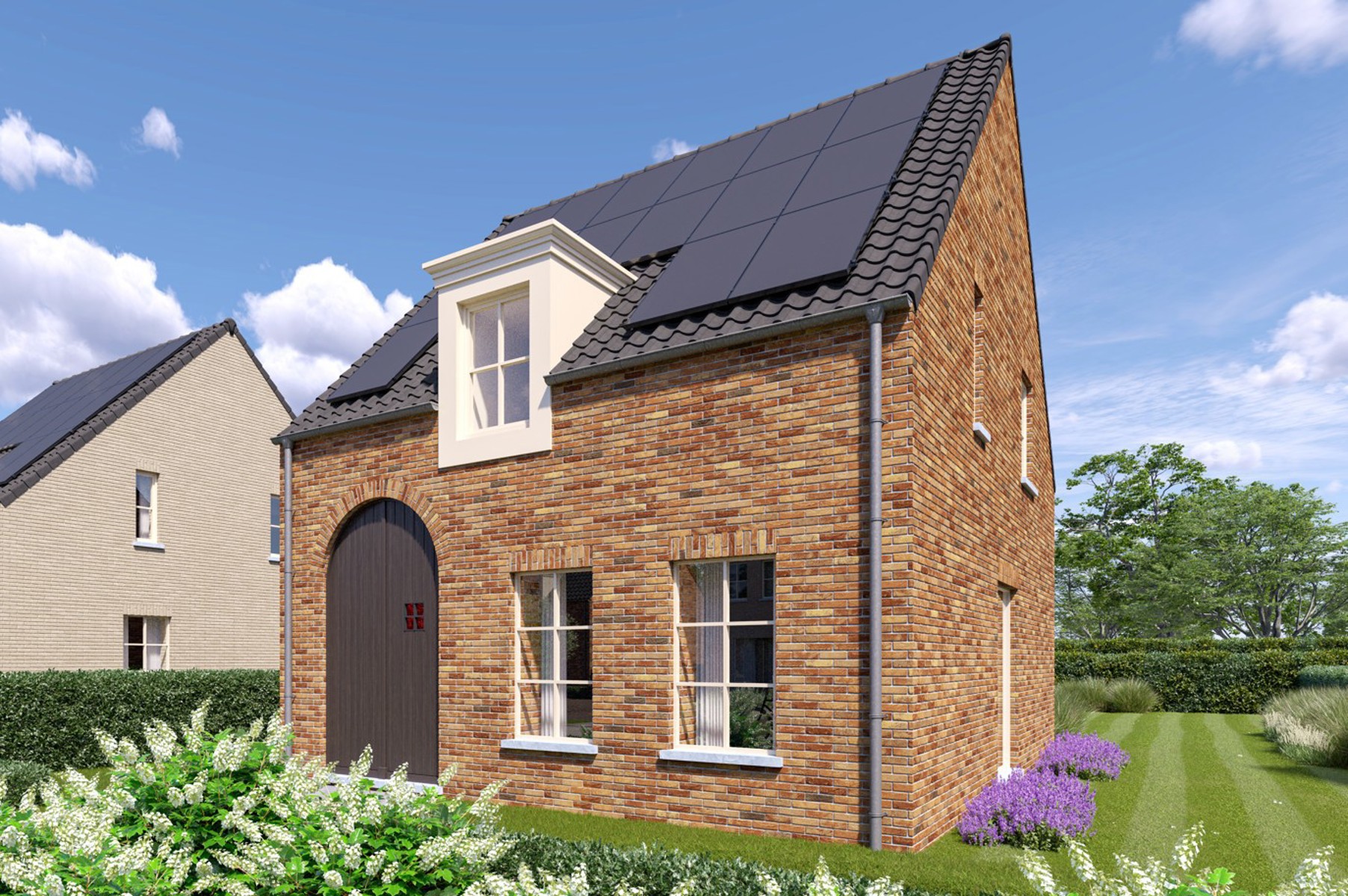 Vrijstaand huis (3slk) met NO terras, tuin & carport - foto 1