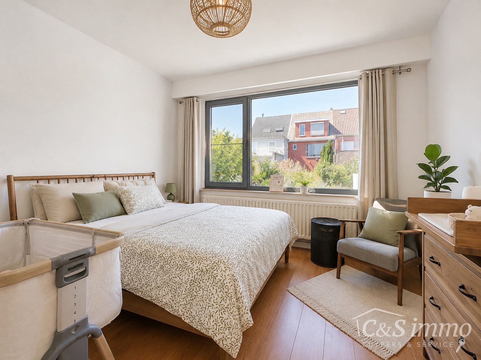 Lichtrijk gelijkvloers appartement met 2 kamers en tuin - foto 5