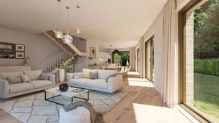 <span>Informatie en bezoeken: 02.318.18.08 of new.brussels@weinvest.be</span><br /><span>Ontdek in de wijk Promenades d'Uccle, aan de rand van een bosgebied, de charme van uw gezinswoning en de bijzonder lichte leefruimtes.</span><br /><span>Uw woonkamer, met zijn prachtige plafondhoogte van 4m, brengt u in direct contact met uw terras en tuin, alsof u in de natuur leeft. Uw huis profiteert van de beste energiediensten dankzij vloerverwarming met een warmtepompsysteem en isolatie die voldoet aan de laatste geldende normen, evenals ramen met driedubbele beglazing. Kom dit prachtige project ontdekken met het We Invest team.</span>