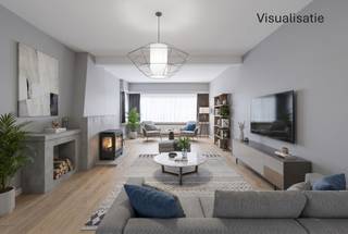 <strong>Te renoveren woning met 3 slpk's op ruim perceel te Beerse</strong><br />148m² bewoonbare opp. | 1631m² perceelopp. | EPC: F-label | 3-4 slaapkamers<br /><br /><strong>Indeling: </strong><br />We betreden deze woning via de inkomhal, dewelke toegang biedt tot de keuken. Via de keuken bereikt men zowel de ruime woonkamer als de badkamer. De badkamer is voorzien van een ligbad, toilet en wastafel. Aansluitend op de woonkamer bevindt zich de veranda met zicht op de tuin. <br /><br />Op de eerste verdieping bevinden zich 3 volwaardige slaapkamers en een praktische bureau/bergruimte. <br /><br />Verder beschikt de woning over een ruime bergzolder en een kelderberging. <br /><br /><strong>Algemeen:</strong><br />- EPC: F-label (632 kWh/m² jaar)<br />- Groot perceel van 1.631m²<br />- Ramen reeds voorzien van PVC-profielen en dubbel glas<br />- Garagebox
