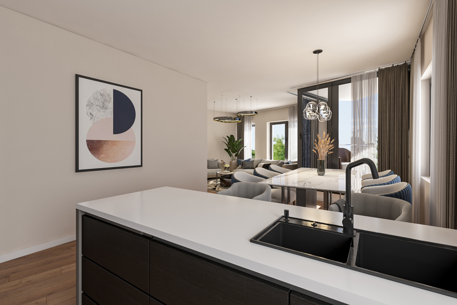 Nieuwbouwappartement op de eerste verdieping - foto 2