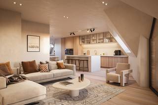 Welkom in het nieuwbouwproject CENAKEL, gesitueerd op een bijzonder gunstige ligging op slechts 250 m van de zeedijk van Westende.<br /><br />Dit moderne gebouw omvat 23 ruime appartementen, 76 ondergrondse garages, 5 parkings en 24 bergingen.<br />Het gebouw is niet alleen functioneel, maar opmerkelijk en uniek door zijn ontwerp;<br />voorzien van strakke lijnen, wat zorgt voor een moderne en tijdloze uitstraling. <br />De grote raampartijen bieden niet alleen een adembenemend uitzicht op de omgeving, maar zorgen ook voor veel natuurlijk lichtinval.<br />Dankzij deze grote raampartijen wordt binnen en buiten naadloos met elkaar verbonden.<br /><br />Er is doordacht omgegaan met de inname van de ruimtes, waardoor elk appartement optimaal benut wordt en er voldoende privacy is.<br />De residentie heeft in totaal 6 niveau's.<br />De 3 gelijkvloerse appartementen zijn voorzien van een aangrenzend terras met tuin, ideaal voor wie graag buiten vertoeft.<br />Alle appartementen hebben een mooi uitzicht en beschikken over een groot terras, waar u kunt genieten van de zon en de omgeving.<br />Alle appartementen zijn ontworpen met functionaliteit en comfort in het achterhoofd.<br />Elk appartement is voorzien van alle nodige faciliteiten en is afgewerkt met hoogwaardige materialen.<br />De keukens zijn uitgerust met moderne toestellen en de badkamers zijn voorzien van een moderne afwerkingen.<br /><br />Het gebouw beschikt over ruime ondergrondse garages, waar u uw wagen veilig en droog kunt stallen.<br />Er zijn ook enkele garages en parkeerplaatsen voorzien op het gelijkvloers.<br />Daarnaast bestaat de mogelijkheid om ook een private berging bij te kopen.<br />Sommige appartementen beschikken over een inpandig terras, waar u het hele jaar door kunt genieten van het buitenleven. <br /><br />Om het energieverbruik te verminderen en het milieu te sparen, wordt gebruik gemaakt van de laatste technieken zoals warmtepompen en zonnepanelen.<br />Hierdoor wordt het gebouw voorzien van duurzame energie, wat resulteert in een lage energierekening en een lagere ecologische voetafdruk.<br />Naast de individuele terrassen, is er ook een gemeenschappelijke, zonnige binnentuin.<br />Deze binnentuin biedt een oase van rust in het hart van het gebouw en is de ideale plek om even tot rust te komen na een drukke dag.<br /><br />Kortom, residentie CENAKEL is een ideale investering voor wie houdt van een modern en duurzaam leven, in combinatie met een optimale bereikbaarheid en veel lichtinval en verzichten.<br />Met zijn toplocatie, vlakbij het openbaar vervoer, winkels en restaurants maakt dit het wonen hier niet alleen comfortabel, maar ook bijzonder praktisch en aangenaam,<br />terwijl u tegelijkertijd kunt genieten van de rust en de onmiddellijke nabijheid van de zee.