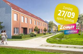 Energiezuinige gesloten woning in traditionele stijl. Kindvriendelijke, autoluwe en groene locatie, gelegen aan het eind van een bestaande woonwijk.<br /><br />GELIJKVLOERS: inkom, wc, lichtrijke ruime leefruimte, wasplaats met aansluiting voor wasmachine en droogkast, open keuken aan de tuinzijde. Mooie zonnige tuin met zuidelijke oriëntatie! Tuinberging en aangeplante hagen voorzien. <br /><br />EERSTE VERDIEPING: 3 slaapkamers, aparte wc, badkamer ingericht met inloopdouche en badkamermeubel met dubbele lavabo, vaste trap naar de zolderverdieping.<br /><br />ZOLDER biedt mogelijkheid tot 1 à 2 slaapkamer(s)/ hobbyruimte….<br /><br />Privéstaanplaats met mogelijkheid elektrisch laden voorzien.<br /><br />Durabrik bouwt in deze woonwijk 34 traditionele woningen rond een mooie parktuin.<br />Vloerverwarming <br />Ventilatiesysteem D<br />Zonnepanelen<br />Warmtepomp lucht/ water<br />Dankzij deze energietechnieken haalt de woning een negatief E Peil!<br />Regenwaterput 10000l<br /><br />Meer info of een bezoek aan de kijkwoning via 0476 66 61 39 of via quirijn.pannecoucke@durabrik.be