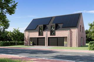 <p><span>Klassieke nieuwbouw, mooi en zeer goed gelegen in Mol - Achterbos.</span></p><p><span>Ontdek dit nieuwbouwproject op fietsafstand van het centrum van Mol, via nieuwe fietspaden. </span></p><p><span>Indeling en ruimte:</span></p><p><span>De woningen zijn ontworpen voor optimaal wooncomfort met een ruime en lichte woonkamer die naadloos overgaat in een open keuken. </span></p><p><span>De leefruimte geeft direct toegang tot de tuin, wat zorgt voor een open en luchtig gevoel.</span></p><p><span>Boven zijn er drie ruime slaapkamers. Ook vloerverwarming op de slaapkamers.</span></p><p><span>De zolderverdieping is bereikbaar via een uitklaptrap. </span></p><p><span>De moderne badkamer is uitgerust met zowel een ligbad als een douche, dubbele lavabo en toilet.</span></p><p><span>Met inpandige garage.</span></p><p><span>Een prachtige half open bebouwing van 440m². </span></p><p><span>De woning is voorzien van zonnepanelen, wat niet alleen bijdraagt aan een duurzame energievoorziening, maar ook zorgt voor een lagere energiekost.</span></p><p><span>Voor meer informatie, het lastenboek en de plannen kunt u terecht op ons kantoor of op onze website <span>www.vanheesimmo.be</span></span></p><p><span>Voor een afspraak kan u ons steeds bereiken op 475 811 815 of via <span>info@vanheesimmo.be</span></span></p><p><span>Lanceringsactie : gratis laminaat op eerste verdieping of gratis upgrade keuken !! </span></p>
