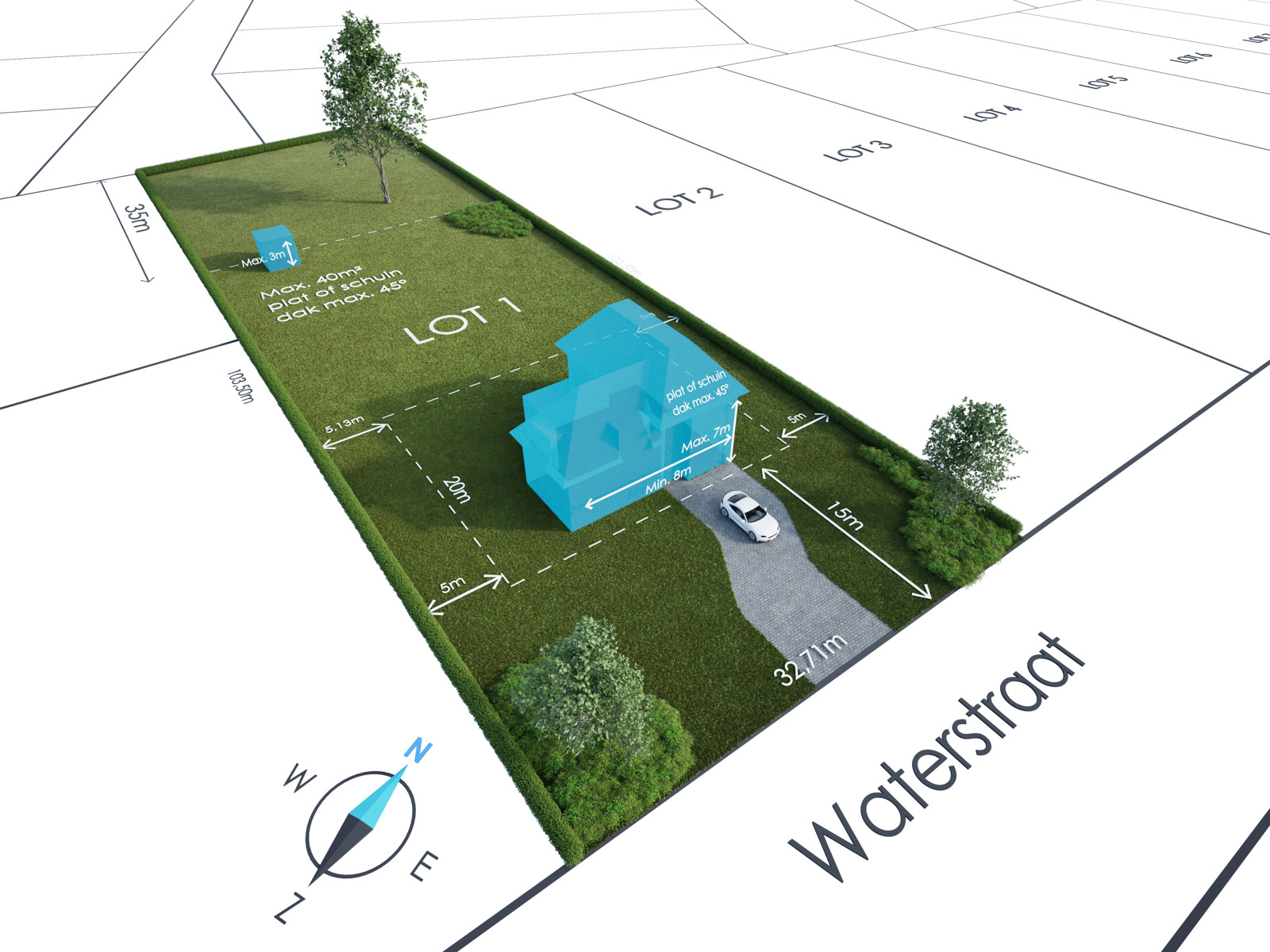 Exclusief perceel bouwgrond van ca. 3420m² in Schilde - foto 1