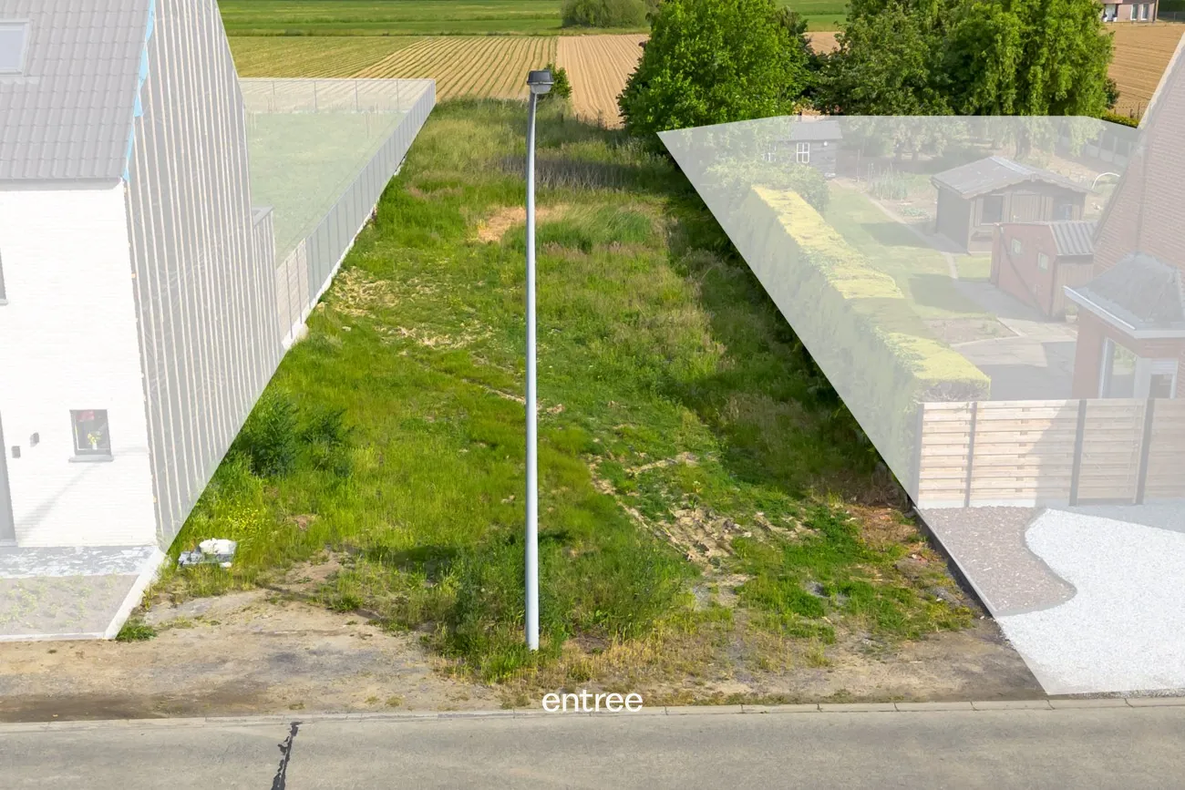 Mooie bouwgrond van 1027 m² met open zicht - foto 4