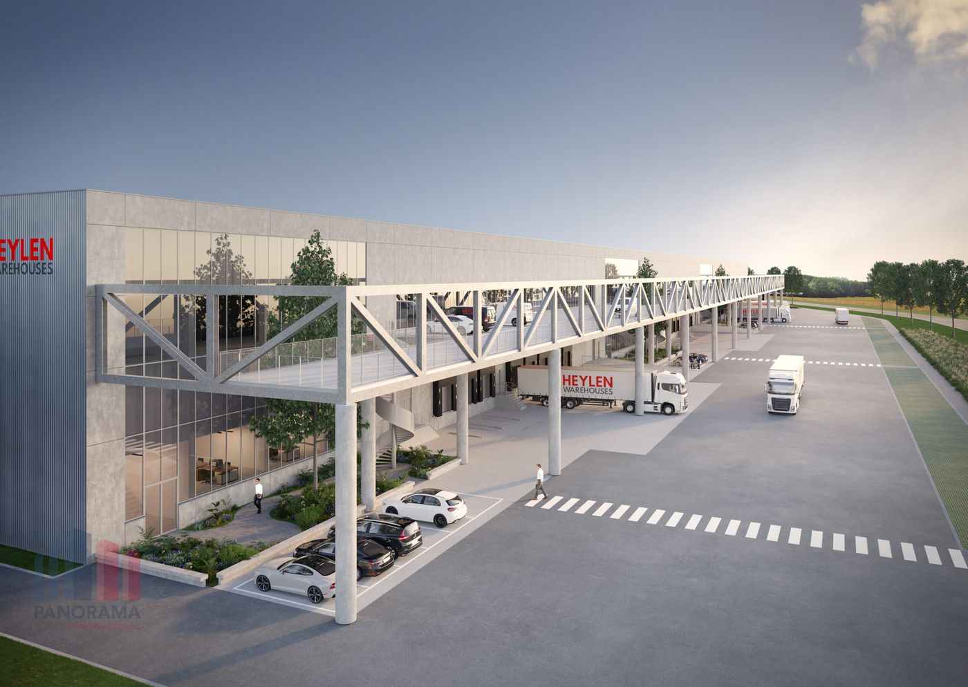 34.363 m² logistieke loods met 620 m² kantoren tussen R4 en E40 - foto 4