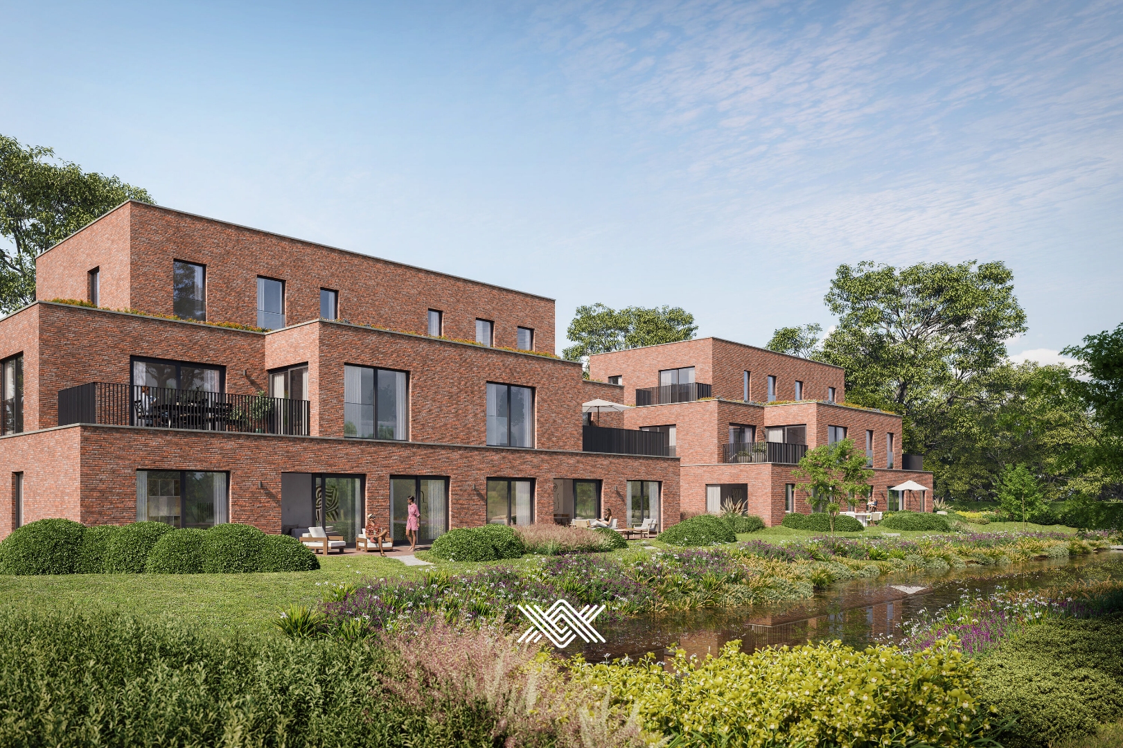 Appartement met 2 slaapkamers en ruim terras in parktuin - foto 1