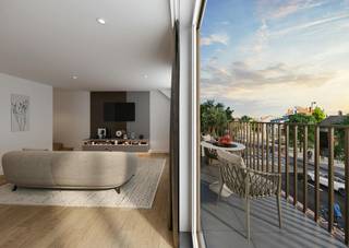 Residentie KADE – Kwalitatief en duurzaam wonen in hartje Oostduinkerke<br />Residentie KADE is een stijlvol en kleinschalig nieuwbouwproject, gelegen op een toplocatie aan de Leopold II-laan in Oostduinkerke, op slechts enkele minuten wandelen van zee, duinen en het levendige centrum.<br />De residentie telt vijf ruime appartementen met twee slaapkamers, zonnige terrassen en lichtrijke leefruimtes. Elk appartement wordt gebouwd volgens de nieuwste energienormen, inclusief vloerverwarming op warmtepomp, dubbele superisolerende beglazing en doorgedreven isolatie. Het resultaat? Een energiezuinige woonoplossing met hoog comfort, ideaal voor permanente bewoning of als tweede verblijf.<br />De afwerking is van hoog niveau en biedt ruimte voor persoonlijke keuzes in keuken, badkamer en vloeren. De residentie is volledig toegankelijk met lift en voorzien van parkings en een fietsenberging.<br />Of je nu op zoek bent naar rust, natuur, of een waardevaste investering aan de Belgische kust: Residentie Kade biedt het allemaal. “ <br />