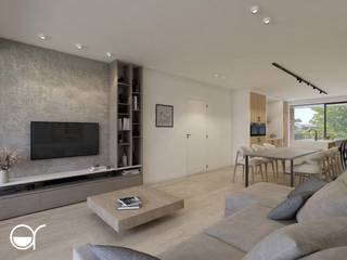 Dit lichtrijke appartement bevindt zich op het eerste verdiep van het moderne nieuwbouwproject Ernest en biedt een bewoonbare oppervlakte van maar liefst 90,75 m².<br /><br />Via de inkomhal heeft u toegang tot een apart toilet, een ruime berging, de badkamer met inloopdouche en dubbele wastafel, en twee slaapkamers.<br />Aansluitend komt u in de open keuken met aangrenzende grote leefruimte die uitkomt op de twee gezellige terrassen, ideaal voor ontspannen momenten of gezellige diners in de buitenlucht.<br /><br />Alle oppervlaktes zijn BVO. EPC en KI zijn nog niet gekend. De foto’s zijn louter illustratief.