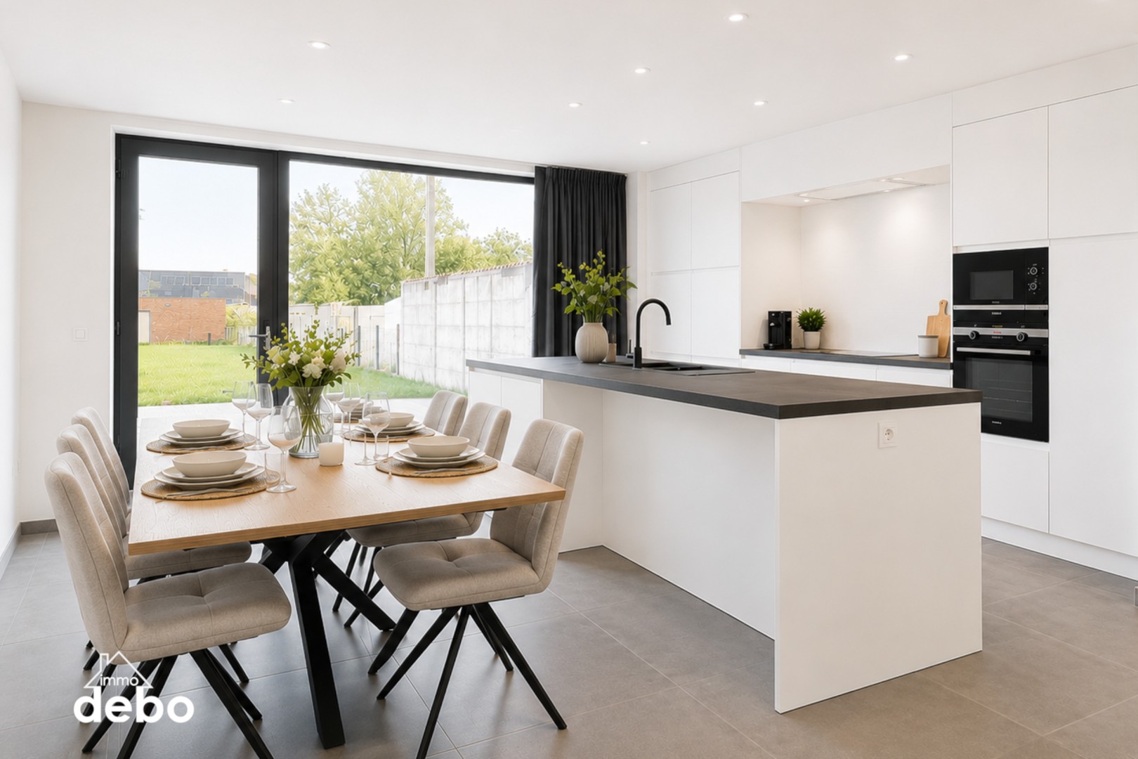 Instapklare en energiezuinige woning met 3 slaapkamers, 2 garages, keuken, badkamer, terras, diepe tuin en uitweg met 2 garages. - foto 4