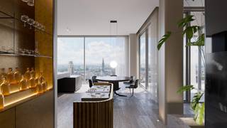 Eén van de iconische gebouwen die de skyline van Antwerpen vormen.Wonen in het centrum van de Stad, aan het vernieuwde operaplein, op de kroon van de...