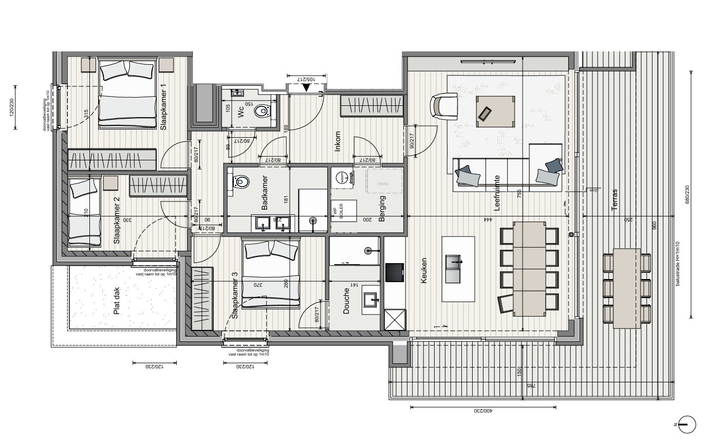 Instapklaar 3 slaapkamerappartement met zonnig terras - foto 2