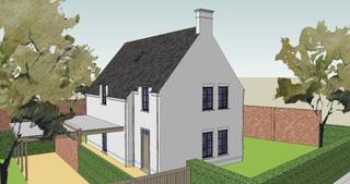 Ontdek deze nieuw te bouwen villa op een ruim perceel van 879,61 m² in Klein Nazareth, De Pinte, een landelijke gemeente met vlotte bereikbaarheid...