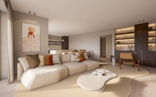 Residentie Edgar Degas verrijst op de hoek van de Markt en de Meeuwenlaan in De Panne, op een locatie die rust en bereikbaarheid combineert. Dankzij de centrale ligging bevinden winkels, horeca en openbaar vervoer zich op wandelafstand, terwijl de drukte van het centrum net buiten beeld blijft. Een ideale uitvalsbasis voor wie centraal wil wonen zonder in te boeten op woonkwaliteit.<br /><br />Dit duplex penthouse appartement met prachtig terras maakt deel uit van een residentie met 28 wooneenheden, telkens afgewerkt met duurzame en onderhoudsvriendelijke materialen. Elke unit beschikt over vloerverwarming via geothermie, dit systeem benut aardwarmte voor verwarming in de winter én passieve koeling in de zomer. Het ventilatiesysteem D draagt bij aan een aangenaam en energiezuinig binnenklimaat. Ondergronds bevinden zich parkeerplaatsen, garages en private bergingen, met vlotte toegang via twee inkomhallen aan de Meeuwenlaan.<br /><br />Fenomenaal en groot appartement (158,92 m² bewoonbare oppervlakte) met ruime terrassen (55,85m²) en prachtig zicht! Ideaal als luxueuze vaste woonst of tweede verblijf. <br /><br />Indeling:
<ul>
	<li>Verdiep 6: inkomhal | afzonderlijk toilet | leefruimte met ruime terrassen aan zowel de voorzijde (34,26 m²) als achterzijde (21,59 m²) | halfopen, volledig uitgeruste keuken | trap naar benedenverdieping;</li>
	<li>Verdiep 5: nachthal | afzonderlijk toilet | master bedroom uitgevend op terras met dressing en ensuite badkamer voorzien van inloopdouche, bad en dubbele lavabo in meubel en toilet | berging met voorziening voor wasmachine | twee volwaardige slaapkamers | badkamer voorzien van inloopdouche en dubbele lavabo in meubel. </li>
</ul>
<br />Er is een private kelder en een gemeenschappelijke fietsenberging voorzien. Mogelijkheid tot aankoop van een ondergrondse garage.<br /><br />Rustig wonen, pal in het centrum van De Panne? Contacteer ons snel voor een afspraak of een bezoek aan het modelappartement.