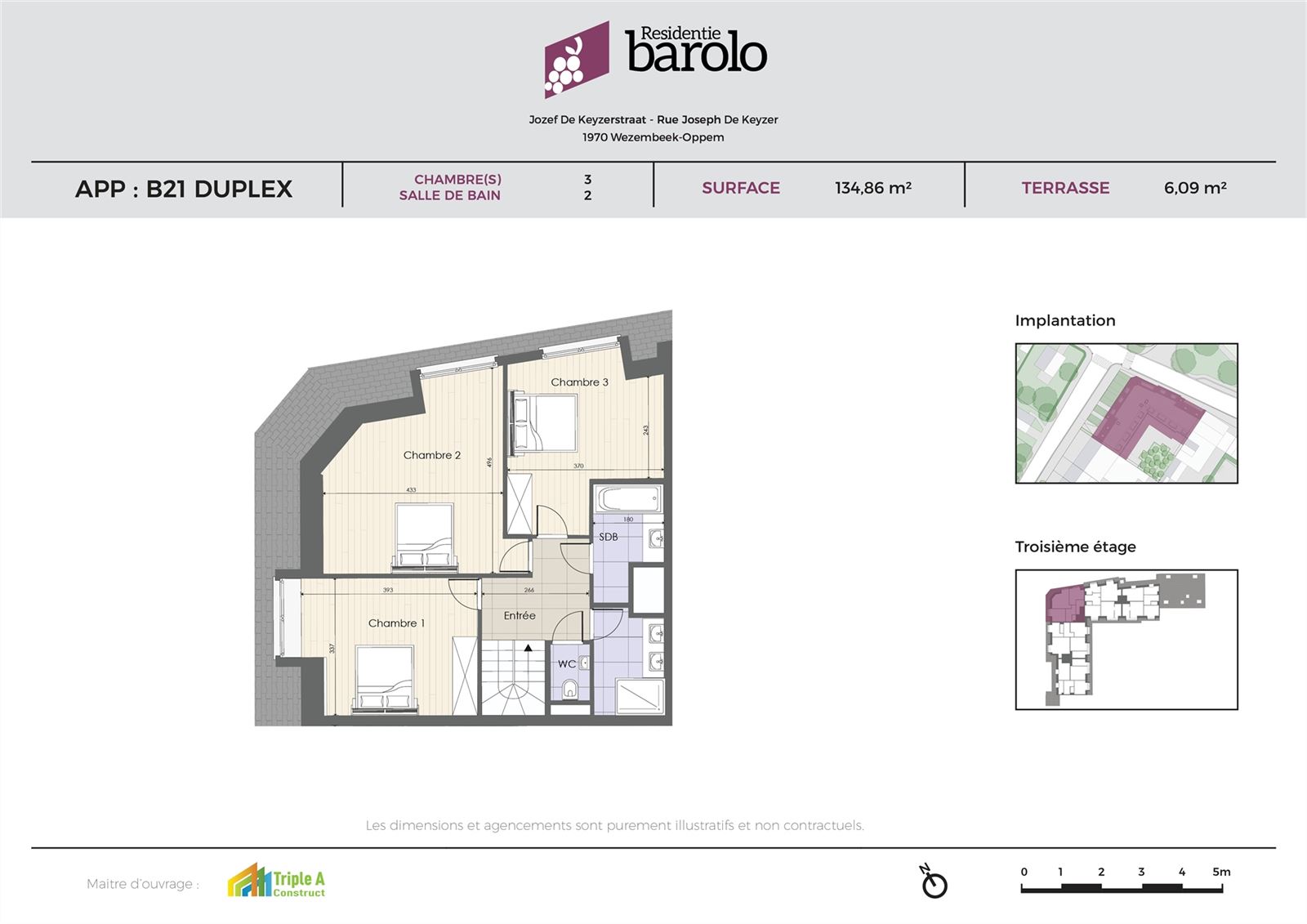 Apartment for sale in Wezembeek-Oppem with 3 bedrooms - photo 5