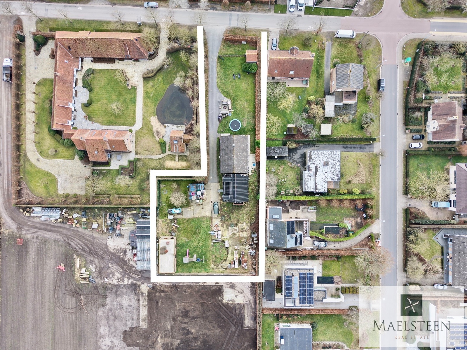 Terrein van 2.168 m² met vergund plan te Sint-Andries - foto 2